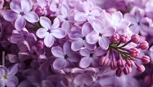 the beauty of lilac flowers captivating close up of delicate petals and soft colors makes them look fresh and vibrant