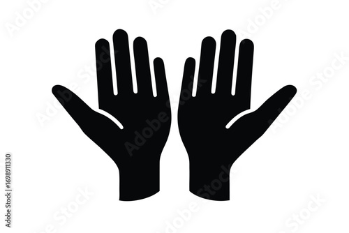 support hands icon vector  illustrations