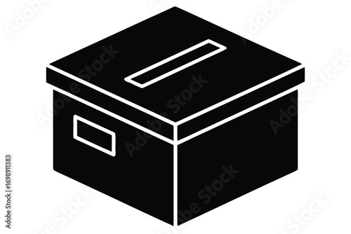 donation box icon vector  illustrations