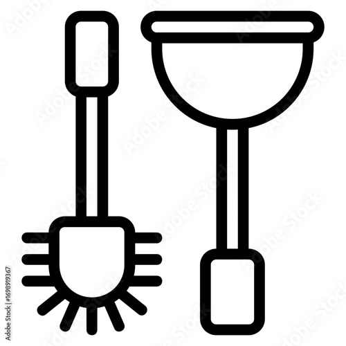 Toilet Brush Icon