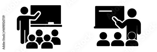 Teaching activities in a classroom setting with students engaging in learning during a lesson