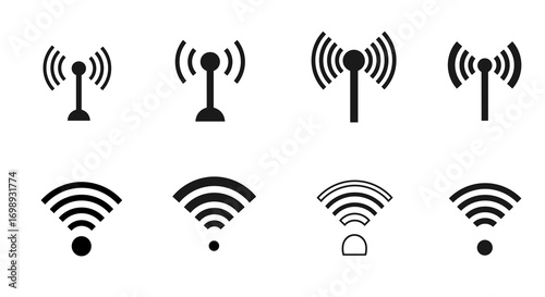 Communication signal wifi icons
