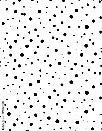 Abstract black circles on white background (1)