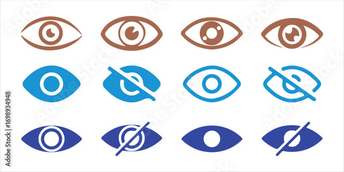 Eye icon with clean outline