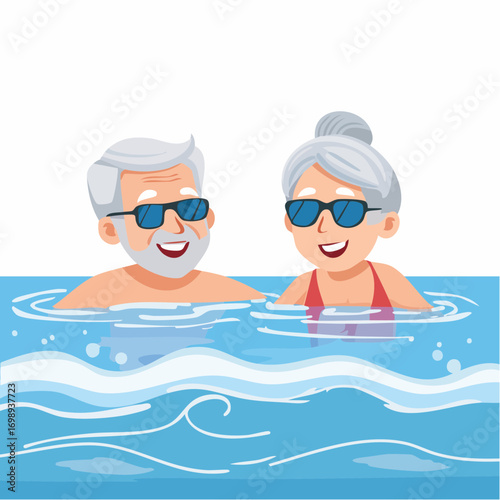 Senioren beim Schwimmen