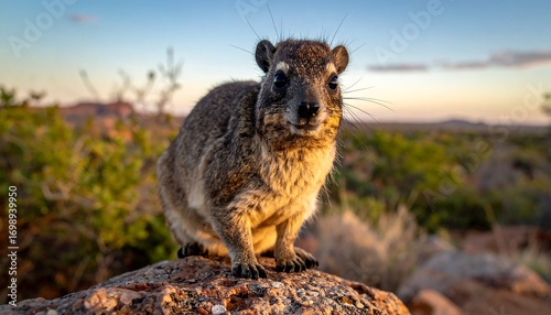 Close-up of a rock hyrax