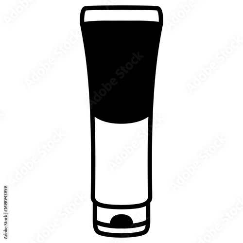 cream bottle icon, simple flat style, illustration, logo sign symbol pictogram template, for ui or ux isolated on white for mobile app, editable