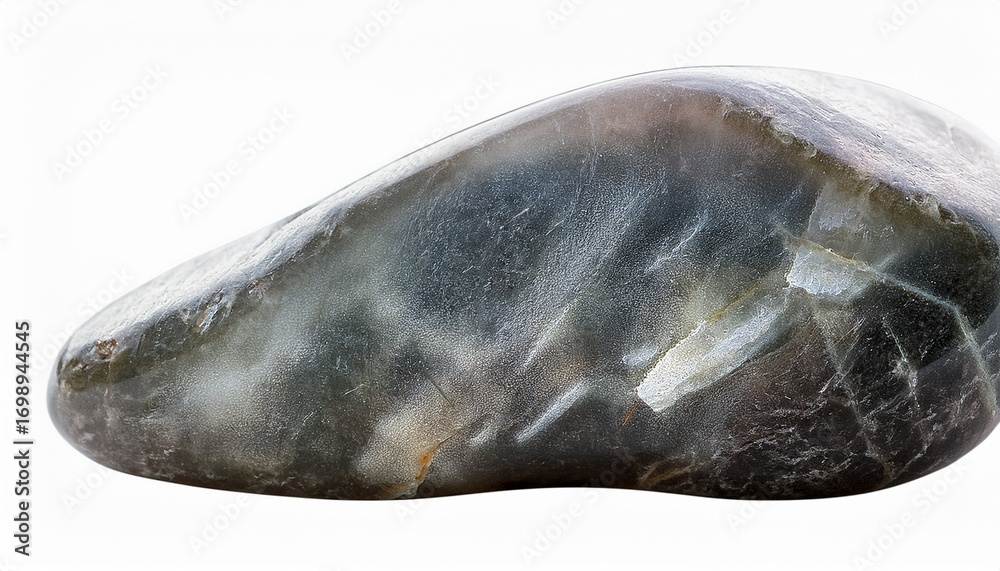 Obraz premium natural raw belomorite moonstone mineral cutout