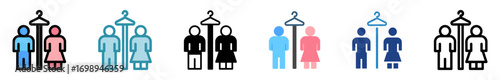 Fitting Room Icon Relate To Commerce, Shopping And Mall, Use For Modern Concept, Ui, Ux Web And App Development.