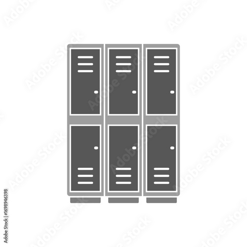 locker icon, simple flat style, vector illustration, symbol, design logo template pictogram, for ui or ux isolated on white for mobile app, editable