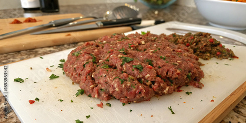 Seasoned Ground Beef with Herbs and Spices