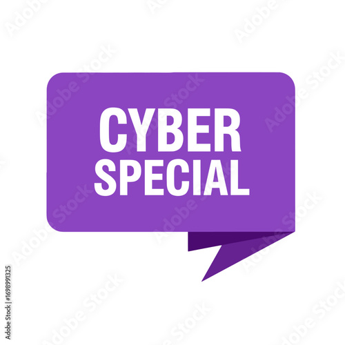 Cyber Special Promotional Offer Banner for Online Deals and Digital Marketing Campaigns and Technology Sales