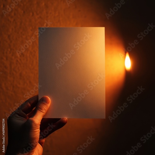 Paper Mockup with Wall Flame – Realistic Poster and Flyer Presentation