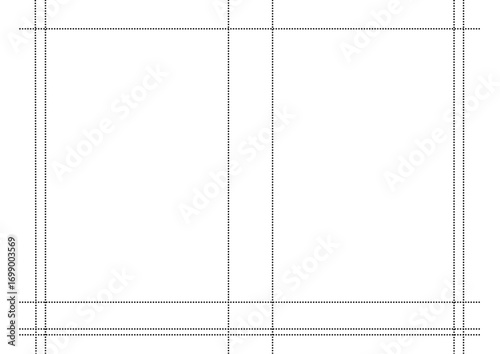 Modern Publishing Grid Clean Book Design Double A5 