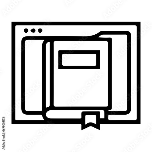 Digital Learning Book Icon