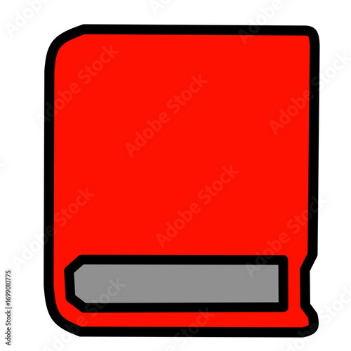 Law Book Red Icon - Legal Rules and Knowledge Symbol