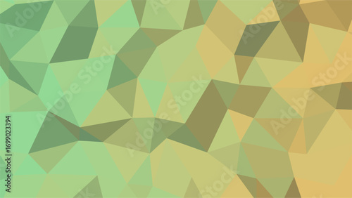 Soft Gradient Low Poly Geometric Background in Green and Yellow Hues abstract pattern