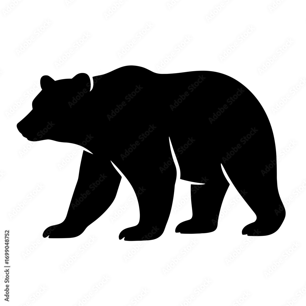 Fototapeta premium Bear Silhouette