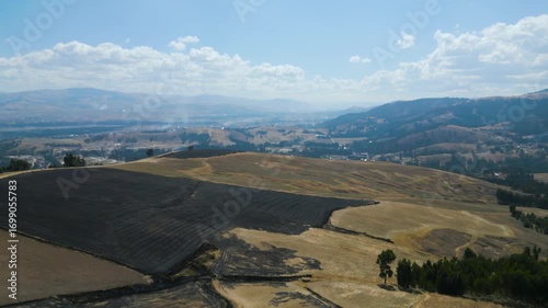 Andean peruvian valley near Huancayo city, Peru.