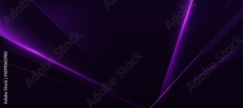  Purple Luxury Neon Lines Abstract On Dark Background