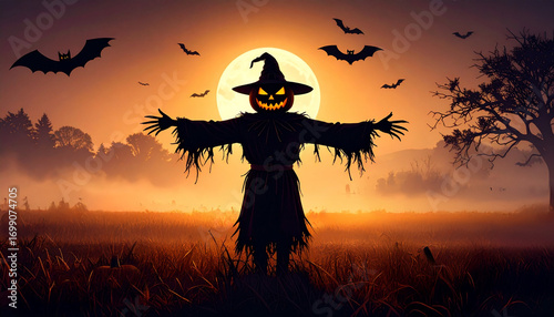 Spooky Halloween Scarecrow ...