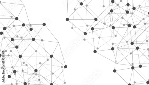 Abstract technology dot and line connection digital hi tech design concept background. Space for text. Vector illustration