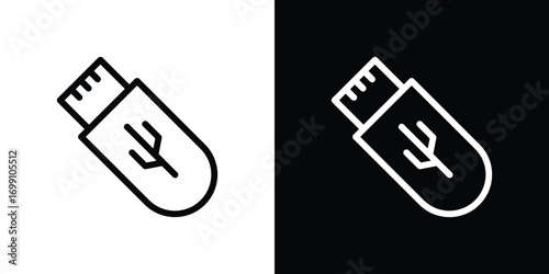 usb drive icon design elements. icons for app or web