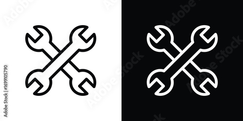 Wrench icon design elements. icons for app or web