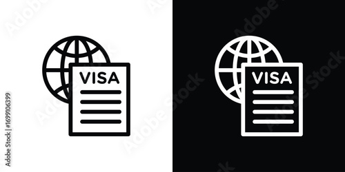 Visa icon design elements. icons for app or web