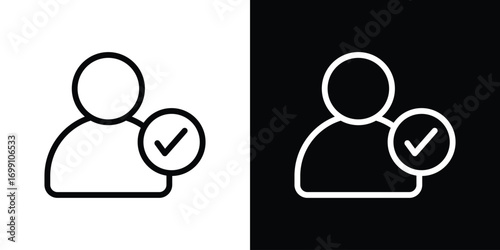 User check icon design elements. icons for app or web