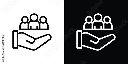 Teamwork icon design elements. icons for app or web