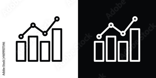 Statistics icon design elements. icons for app or web