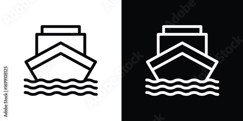 Ship icon design elements. icons for app or web