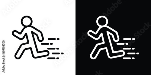 Running icon design elements. icons for app or web