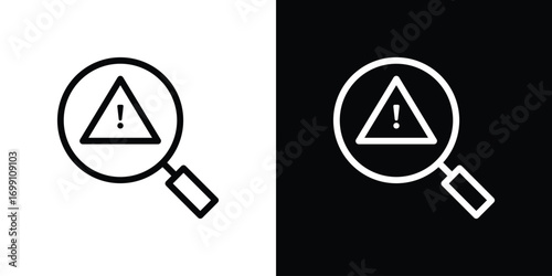 Risk analysis icon design elements. icons for app or web