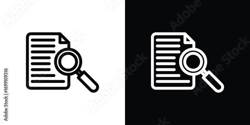 Research icon design elements. icons for app or web