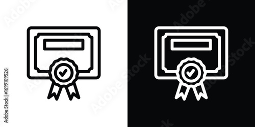 Qualification icon design elements. icons for app or web