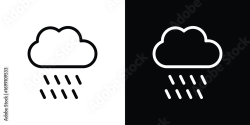 Rain icon design elements. icons for app or web