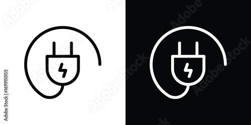 Plug icon design elements. icons for app or web