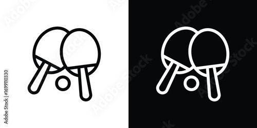 Ping pong icon design elements. icons for app or web