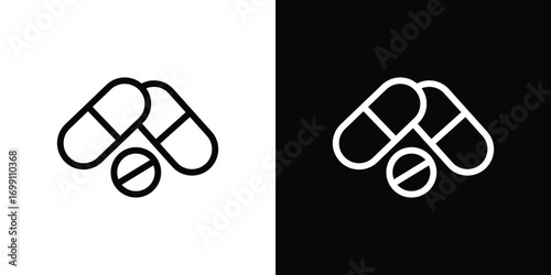 Pills icon design elements. icons for app or web