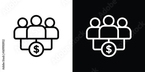 Mutual funds icon design elements. icons for app or web