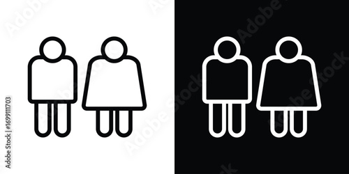 Man and woman icon design elements. icons for app or web