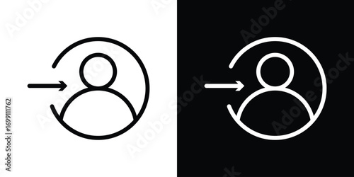 Login icon design elements. icons for app or web