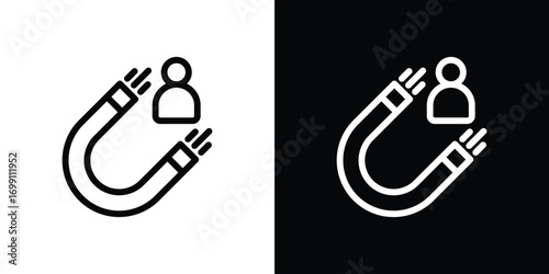Lead generation icon design elements. icons for app or web