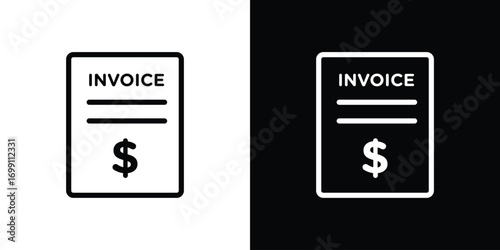 Invoice icon design elements. icons for app or web