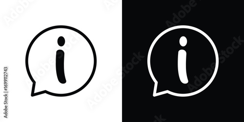 Info icon design elements. icons for app or web