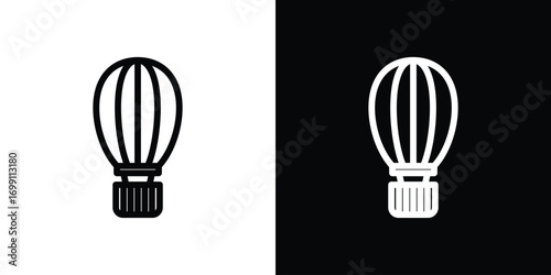 Hot air balloon icon design elements. icons for app or web