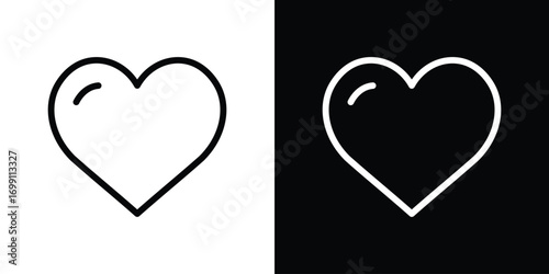 Heart icon design elements. icons for app or web