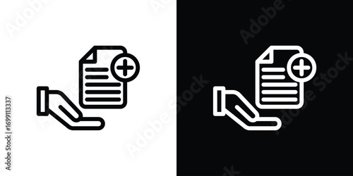 Health insurance icon design elements. icons for app or web